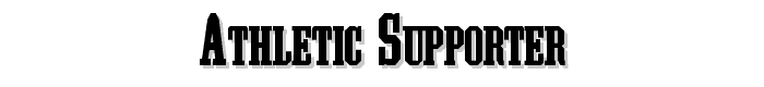 Athletic Supporter font